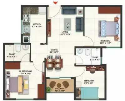 3-bhk-north-east-facing-apartment-for-sale-builder-sattva-aeropolis-devanahalli-floor-plan-small