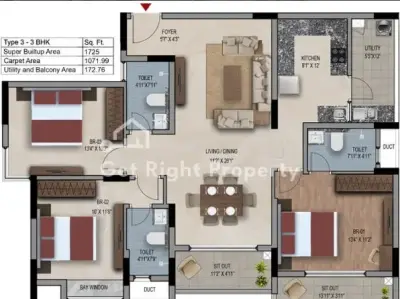 3-bhk-south-facing-apartment-for-sale-builder-snn-estates-felicity-rachenahalli-floor-plan-small